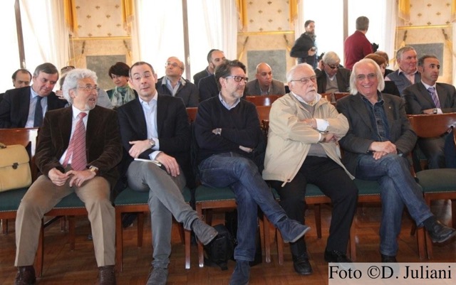 Nella foto: Stefano Edel, Renzo Mazzaro, Matteo Cavatton, Giancarlo Murer, Giorgio Volpato  