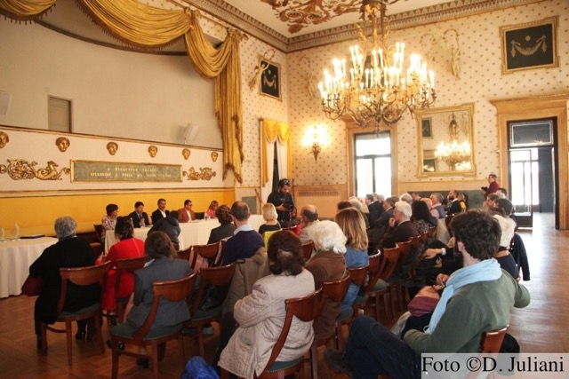 Cerimonia di consegna del Premio Penna d'Oca 2014. Padova 9 aprile 2015, Sala Rossini, Caffé Perdocchi 